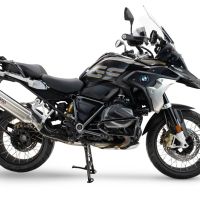 Pot echappement compatible avec Bmw R 1250 Gs -Adventure 2019-2020, Furore-X Acciaio Inox, Échappement légal, homologué,silencieux avec db killer amovible et tuyau de liaison spécifique 