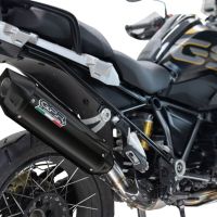 Pot echappement compatible avec Bmw R 1250 Gs -Adventure 2021-2024, Furore-X Titanio Nero, Échappement légal, homologué,silencieux avec db killer amovible et tuyau de liaison spécifique 