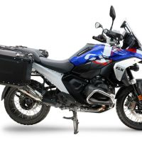 GPR TECH compatible with  Bmw R 1300 GS 2024/2026 Paire de valises latérales en aluminium avec couleur noire avec support de valise spécifique Capacité 38 LT. + 38 LT.