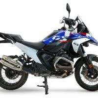 GPR pot echappement compatible avec  Bmw R 1300 GS Adventure 2024-2026, Deeptone Duplex, Paire de pot d'échappement homologuées, livrées avec db killer amovible et raccords spécifiques 