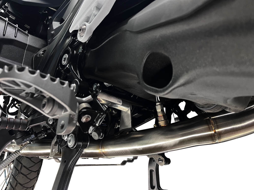 GPR pot echappement compatible avec  Bmw R 1300 GS 2024-2026, Decatalizzatore Inox, Suppresseur de cataliseu, décatalyseurr en titane, article sans homologation 