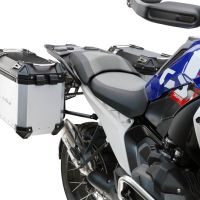 GPR TECH compatible with  Bmw R 1300 GS 2024/2026 Paire de valises latérales en aluminium avec couleur argent avec support de valise spécifique Capacité 38 LT. + 38 LT.