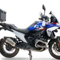 Top case GPR TECH compatible with  Bmw R 1300 GS 2024/2026 Top Case Alpitech en aluminium, couleur argent avec plaque spécifique pour porte-bagages arrière Capacité Litres 35