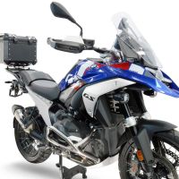 Top case GPR TECH compatible with  Bmw R 1300 GS 2024/2026 Top Case Alpitech en aluminium, couleur argent avec plaque spécifique pour porte-bagages arrière Capacité Litres 35