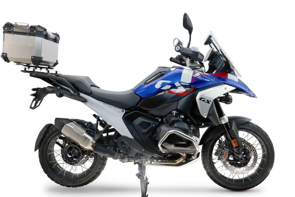  Bmw R 1300 GS 2024/2026 Top case en Titane, couleur naturel avec plaque spécifique incluse Capacité Litres 35