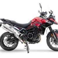 Pot echappement compatible avec Triumph Tiger 900 GT / Pro / Rally Pro 2024-2025, Furore-X Acciaio Inox, Échappement légal, homologué,silencieux avec db killer amovible et tuyau de liaison spécifique 