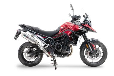 Pot echappement compatible avec Triumph Tiger 900 GT / Pro / Rally Pro 2024-2025, Furore-X Acciaio Inox, Échappement légal, homologué,silencieux avec db killer amovible et tuyau de liaison spécifique 
