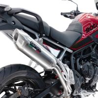 Pot echappement compatible avec Triumph Tiger 900 GT / Pro / Rally Pro 2024-2025, Furore-X Acciaio Inox, Échappement légal, homologué,silencieux avec db killer amovible et tuyau de liaison spécifique 