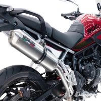 Pot echappement compatible avec Triumph Tiger 900 GT / Pro / Rally Pro 2024-2025, Satinox , Échappement légal, homologué,silencieux avec db killer amovible et tuyau de liaison spécifique 