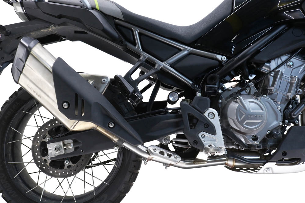 GPR pot echappement compatible avec  Cf Moto 450 MT 2024-2024, Decatalizzatore, Suppresseur de cataliseu, décatalyseurr, article sans homologation 