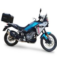 Top case en aluminium, couleur noire avec plaque spécifique incluse Top-case GPR TECH compatible avec  Cf Moto 450MT 2023/2025