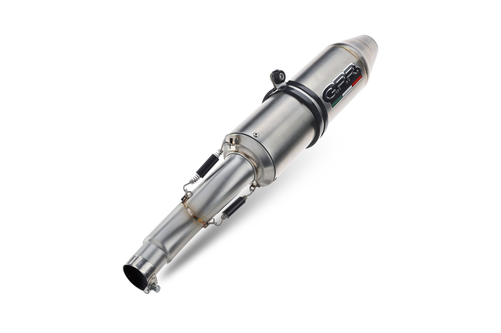 Pot echappement compatible avec Access Baja 300 2005-2021, Deeptone Atv, Homologué et légal, système d'échappement complet, avec db killer amovible 