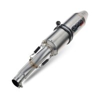 Pot echappement compatible avec Aeon Cobra 400 2017-2020, Deeptone Atv, Homologué et légal, système d'échappement complet, avec db killer amovible 