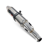 Pot echappement compatible avec Polaris Trail Blazer 330 2003-2008, Deeptone Atv, Homologué et légal, système d'échappement complet, avec db killer amovible 