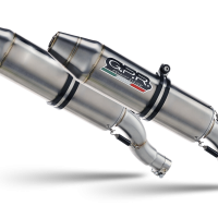 Pot echappement compatible avec Kawasaki Kfx 700 2004-2011, Deeptone Atv, Homologué et légal, système d'échappement complet avec double silencieaux, avec db killer amovible et collecteur spécifique 