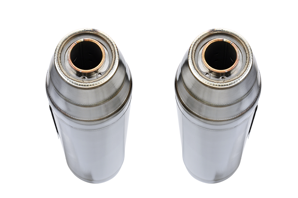 Pot echappement compatible avec Honda Hornet 900 - Cb 900 F 2002-2005, Deeptone Inox, Paire de pot d'échappement homologuées, livrées avec db killer amovible et raccords spécifiques 
