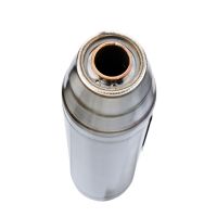 Pot echappement compatible avec Kawasaki Versys 650 2023-2025, Deeptone Inox, Pot echappement racing, ligne complet, fourni avec collecteur spécifique, article sans homologation 