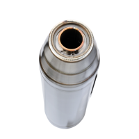 Pot echappement compatible avec Yamaha Yzf-R 125 2021-2025, Deeptone Inox, Pot d'échappement complet racing, compris de collecteur et db killer amovible, sans homologation 