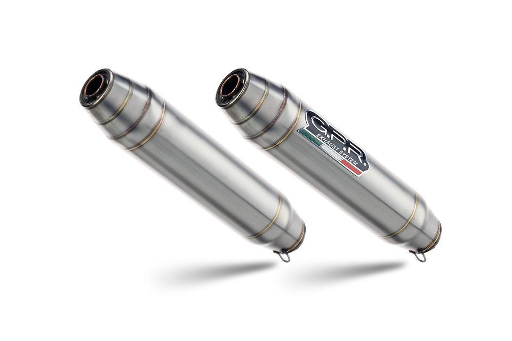 Pot echappement compatible avec Ducati Monster 1100 2009-2010, Deeptone Inox, Homologué et légal, système d'échappement complet avec double silencieaux, avec db killer amovible, des catalyseurs et collecteur spécifique 