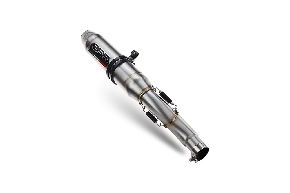 Pot echappement compatible avec Yamaha Yzf R6 2006-2020, Deeptone Inox, Pot échappement racing, avec les tuyaux de liaison, article sans homologation 