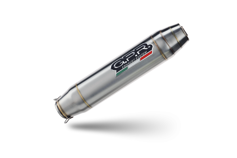 Pot echappement compatible avec Bmw R Nine-T 1200 -Pure -Racer -Urban G-S 2017-2023, Deeptone Inox, Homologué et légal, système d'échappement complet avec catalyseur et db killer amovible 