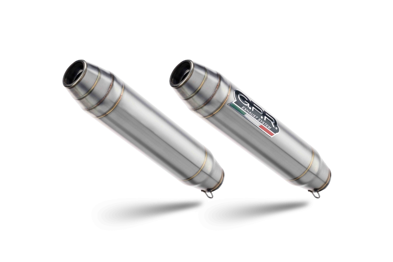 Pot echappement compatible avec Royal Enfield Continental 650 2019-2020, Deeptone Inox, Pots échappements racing, avec les tuyaux de liaison et dbkiller, article sans homologation 
