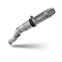 Pot echappement compatible avec F.B. Mondial Sport Classic 125 -Pagani 1948 2021-2023, Deeptone Inox, Pot echappement racing, ligne complet, fourni avec collecteur spécifique, article sans homologation 