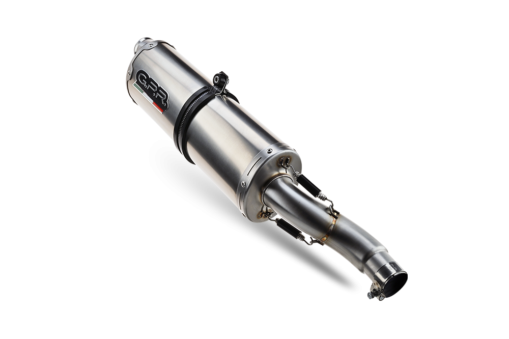 Pot echappement compatible avec Ducati Multistrada V4 - S 2022-2024, Dual Inox, Échappement légal, homologué,silencieux avec db killer amovible et tuyau de liaison spécifique 