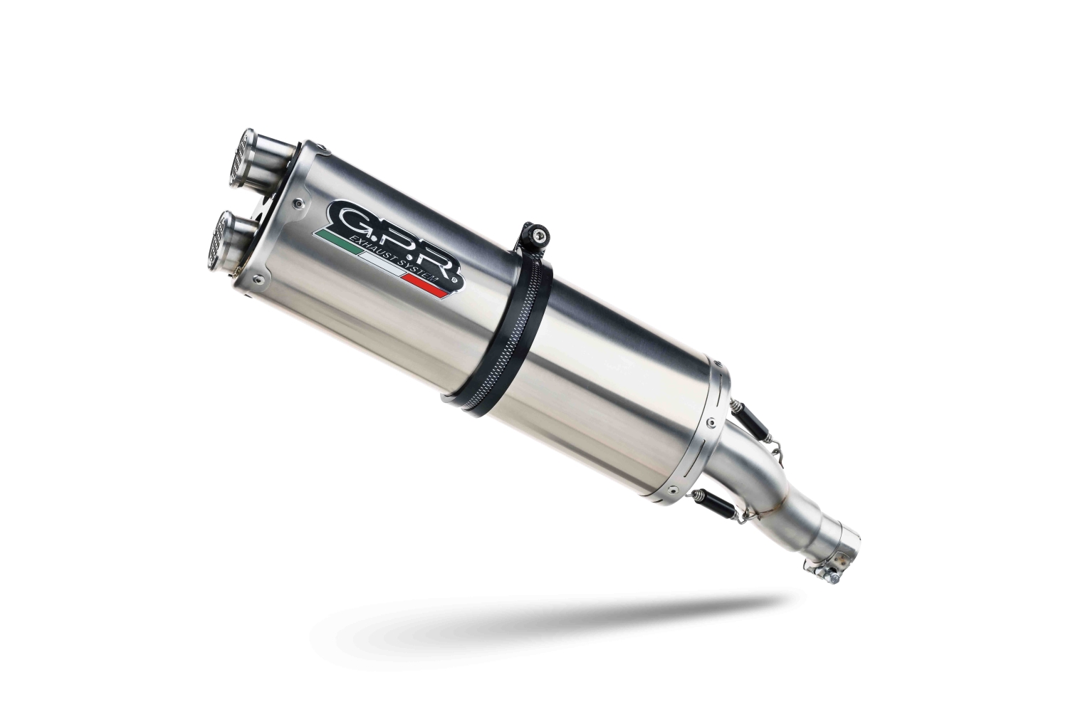 Pot echappement compatible avec Aprilia Tuareg 660 2021-2024, Dual Inox, Échappement légal, homologué,silencieux avec db killer amovible et tuyau de liaison spécifique 
