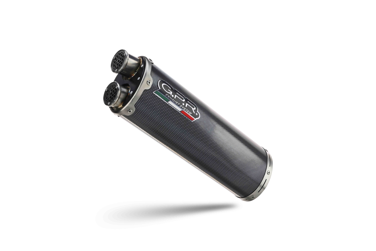 Pot echappement compatible avec Bmw G 310 Gs 2017-2021, Dual Poppy, Homologué et légal, système d'échappement complet avec catalyseur et db killer amovible 