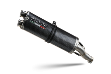 Pot echappement compatible avec Kawasaki Versys 1000 I.E. 2019-2020, Dual Poppy, Échappement légal, homologué,silencieux avec db killer amovible et tuyau de liaison spécifique 