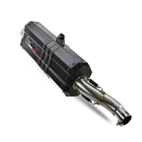 Pot echappement compatible avec Ktm LC 8 Super Adventure 1290 R 2021-2024, Sonic Poppy, Échappement légal, homologué,silencieux avec db killer amovible et tuyau de liaison spécifique 