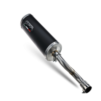 Pot echappement compatible avec Piaggio Vespa 150 ET4 Leader 1996-2002, Evo4 Road, Homologué et légal, système d'échappement complet, avec db killer amovible 