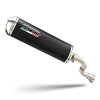 Pot echappement compatible avec Yamaha X-Max 125 2006-2016, Evo4 Road, Pot Échappement slip-on homologué, légal, avec db killer amovible, tuyau de liaison et catalyseur 