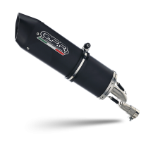Pot echappement compatible avec Aprilia Rx 125 2018-2020, Furore Evo4 Nero, Pot Échappement slip-on homologué, légal, avec db killer amovible, tuyau de liaison et catalyseur 