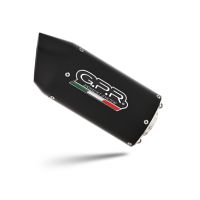 Pot echappement compatible avec Tuning TUNING 1980-2021, Furore Nero, Silencieux racing à adapter au collecteur d'origine, livré avec db killer amovible 