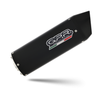 Pot echappement compatible avec Suzuki Gw 250 F Inazuma 2012-2017, Furore Nero, Paire de pot d'échappement homologuées, livrées avec db killer amovible et raccords spécifiques 