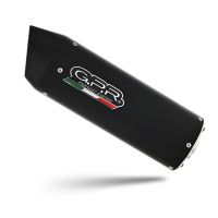 GPR pot echappement compatible avec  Bmw F 650 Cs Scarver 2005-2016, Furore Nero, Échappement légal, homologué,silencieux avec catalyseur, db killer amovible et tuyau de liaison spécifique 