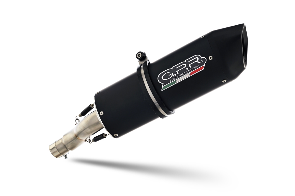 Pot echappement compatible avec Ktm Smc 690 R 2007-2016, Furore Nero, Pot Échappement slip-on homologué, légal, avec db killer amovible, tuyau de liaison et catalyseur 