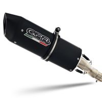 GPR pot echappement compatible avec  Bmw F 650 Cs Scarver 2005-2016, Furore Nero, Échappement légal, homologué,silencieux avec catalyseur, db killer amovible et tuyau de liaison spécifique 