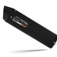 Pot echappement compatible avec Honda Crf 250 L 2013-2016, Furore Nero, Homologué et légal, système d'échappement complet avec catalyseur et db killer amovible 