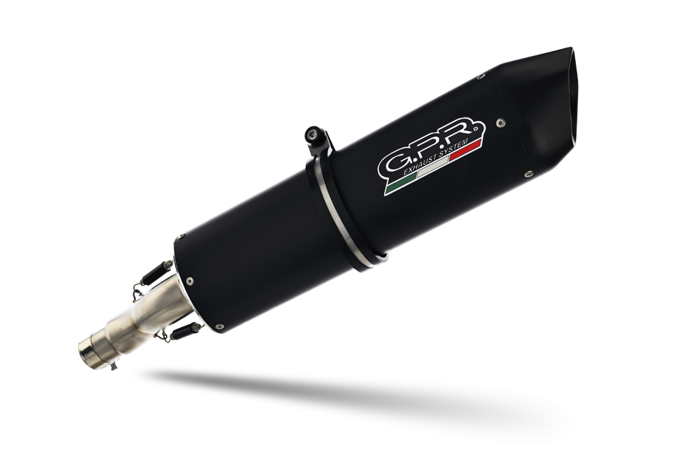 Pot echappement compatible avec Bmw R 1200 Gs -Adventure 2013-2013, Furore Nero, Homologué et légal, système d'échappement complet, avec db killer amovible 