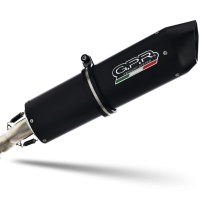 Pot echappement compatible avec Bmw R 1200 Gs -Adventure 2013-2013, Furore Nero, Homologué et légal, système d'échappement complet, avec db killer amovible 