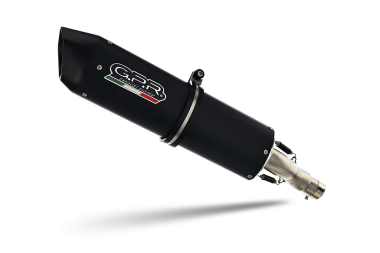 Pot echappement compatible avec Loncin DS2 LX300GY 2022-2023, Furore Evo4 Nero, Échappement légal, homologué,silencieux avec catalyseur, db killer amovible et tuyau de liaison spécifique 