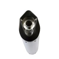 GPR pot echappement compatible avec  Bmw F 650 Cs Scarver 2005-2016, Furore Nero, Échappement légal, homologué,silencieux avec catalyseur, db killer amovible et tuyau de liaison spécifique 
