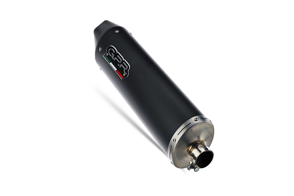 Pot echappement compatible avec Bmw G 310 R 2017-2021, Furore Nero, Pot d'échappement complet racing, compris de collecteur et db killer amovible, sans homologation 