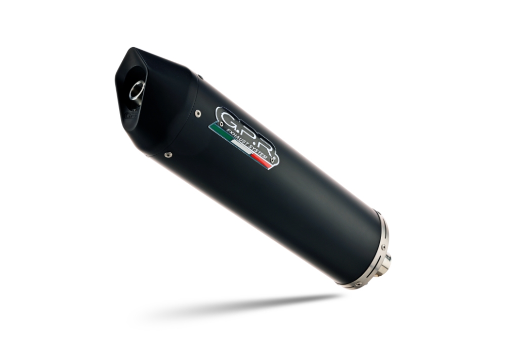 Pot echappement compatible avec Bmw G 310 R 2017-2021, Furore Nero, Pot d'échappement complet racing, compris de collecteur et db killer amovible, sans homologation 