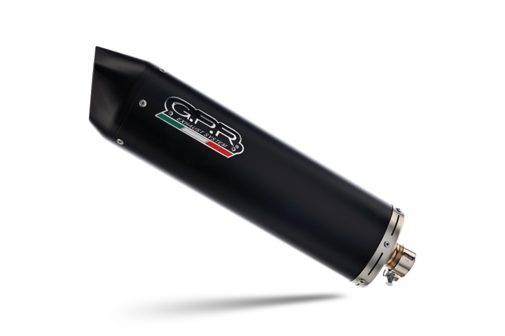 Pot echappement compatible avec Bmw G 310 R 2017-2021, Furore Nero, Pot d'échappement complet racing, compris de collecteur et db killer amovible, sans homologation 