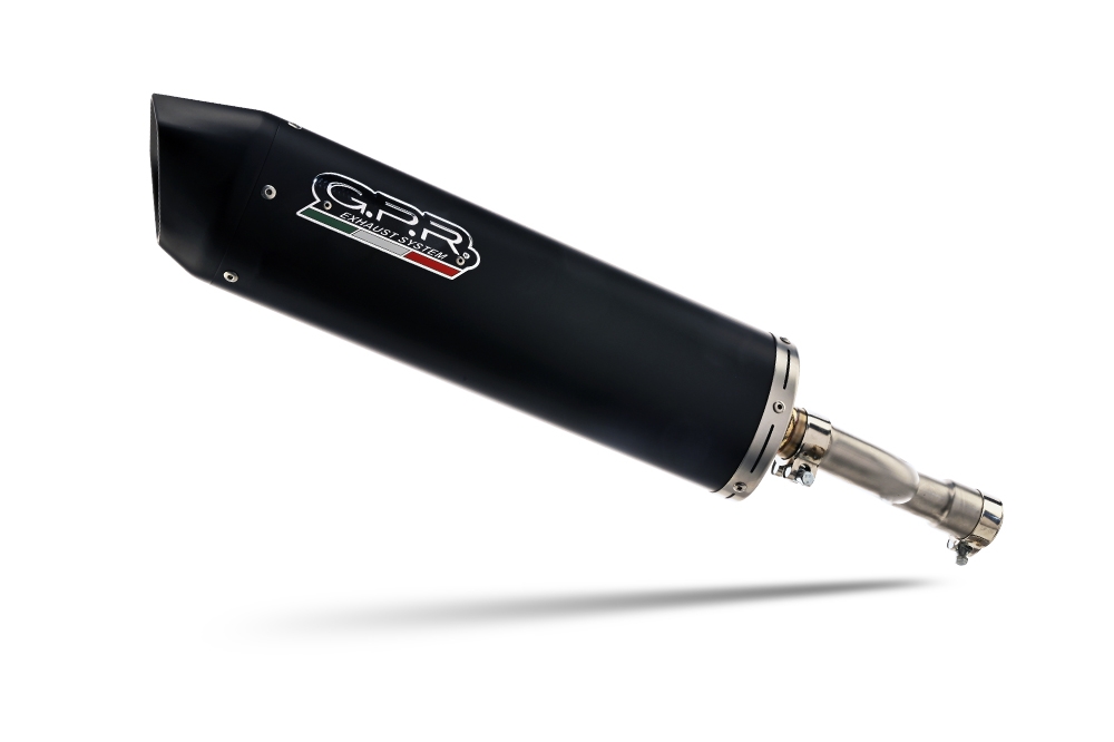 Pot echappement compatible avec Bmw G 310 R 2017-2021, Furore Nero, Pot d'échappement complet racing, compris de collecteur et db killer amovible, sans homologation 