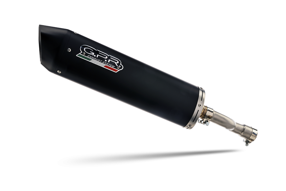 Pot echappement compatible avec Piaggio Vespa LX - LXV 125 2010-2014, FURORE NERO, Pot d'échappement complet racing, compris de collecteur et db killer amovible, sans homologation 